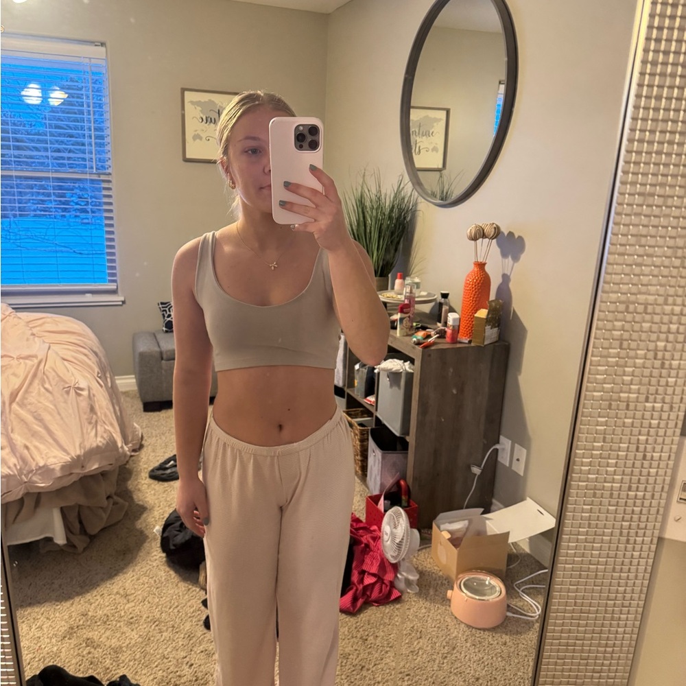 Brandy Melville Cream Intimates Bra